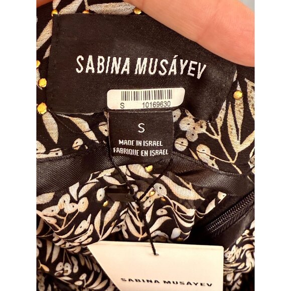 Sabina Musayev Black white Rima Skirt NWT - Size S - Picture 7 of 8